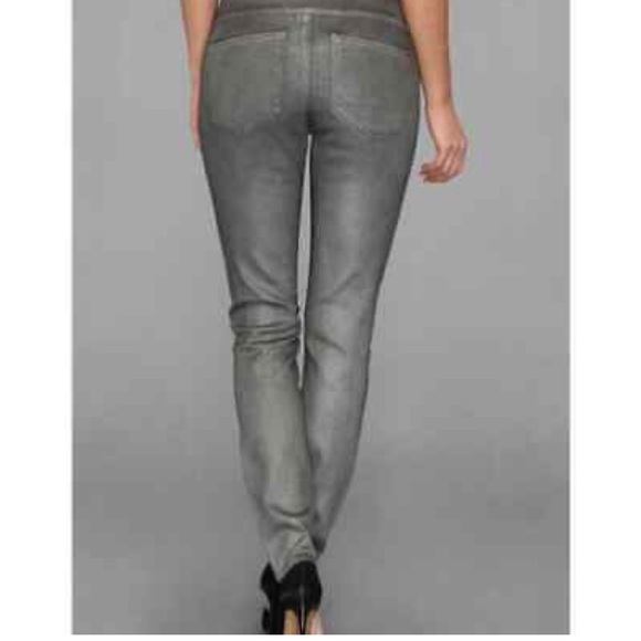 SPANX WOMENS DENIM PANTS LEGGINGS SIDE ZIP PULL ON 2310 SOLACE - Picture 9 of 10